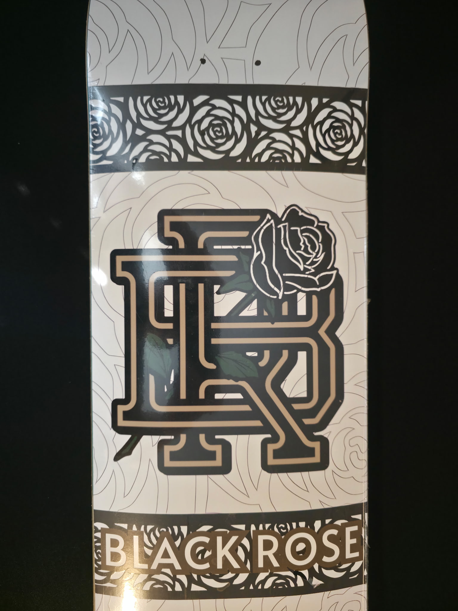 Black Rose Monogram Deck 8.5" - Image 3