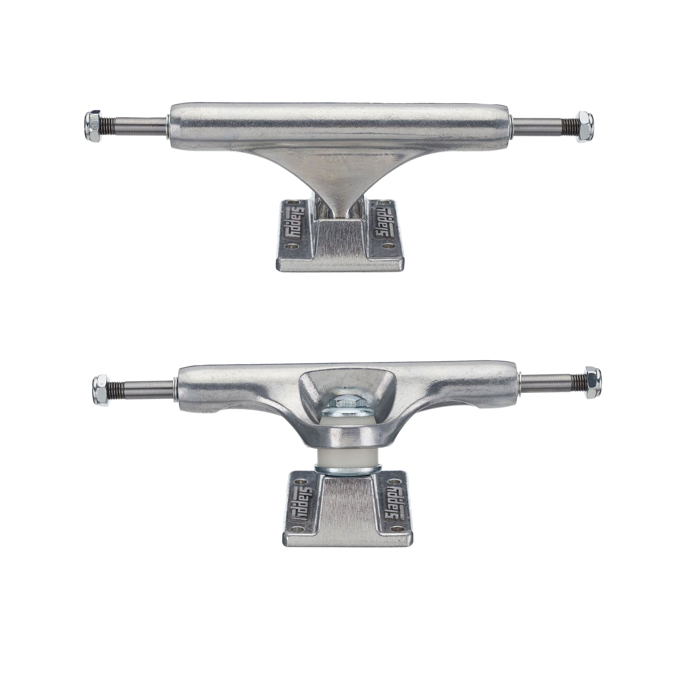 Slappy Skateboard Trucks Inverted Hollow Silver (Set of 2) - Image 2